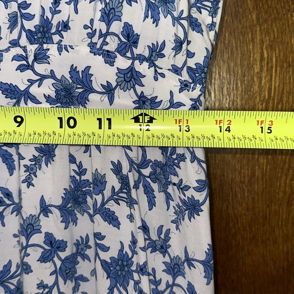 R. Vivimos Summer Short Sleeve V Neck Floral Print Casual Bohemian Midi Dress - Picture 12 of 14